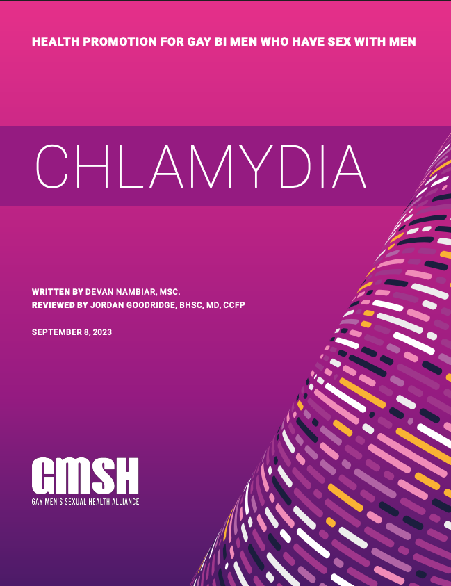 Chlamydia: Promoção da saúde para homens gays e bissexuais que fazem sexo com homens