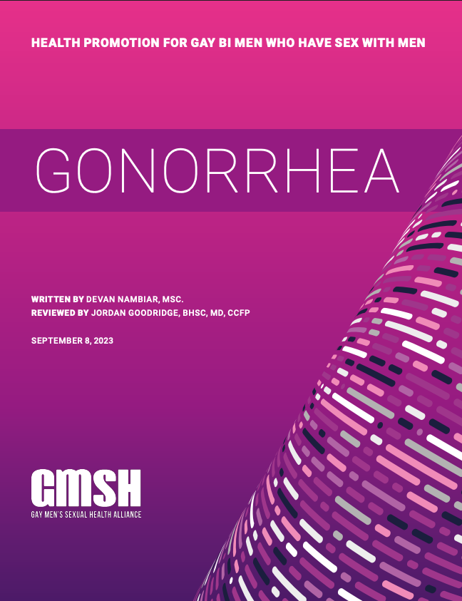 Gonorreia: Promoção da saúde para gays, bissexuais e homens que fazem sexo com homens