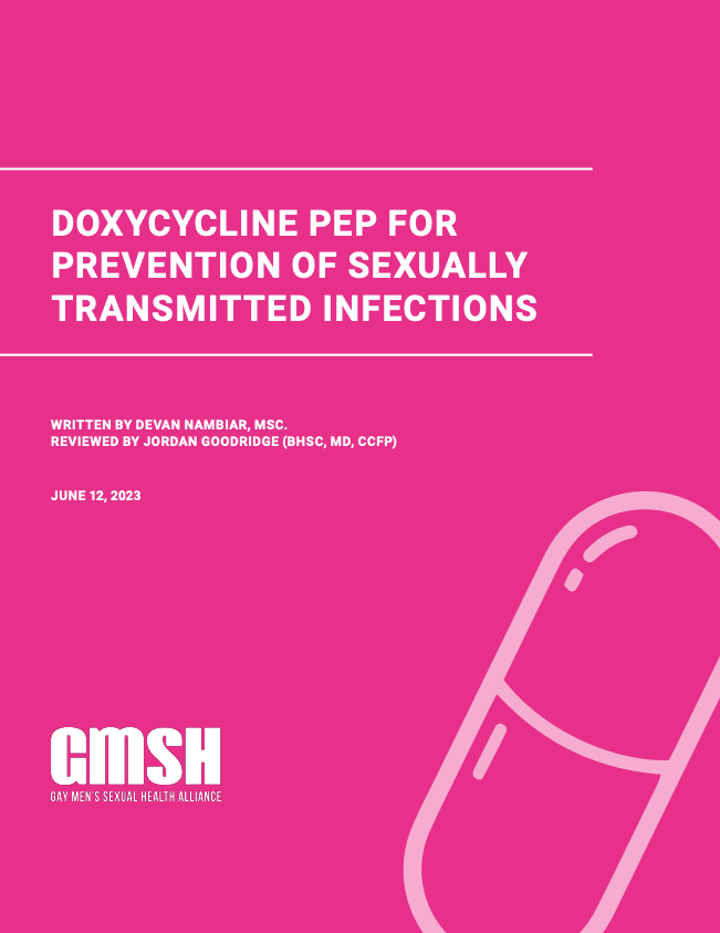 Factsheet: use of Doxycycline-PEP for STI prevention