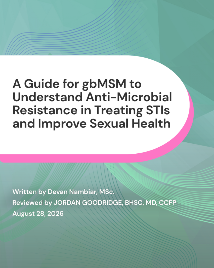 A Guide for gbMSM to Understand Anti-Microbial Resistance in Treating STIs and Improve Sexual Health